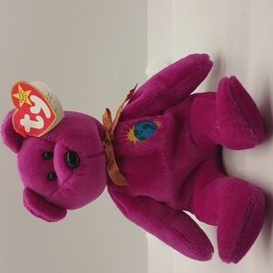 RARE Collectible “Millenium” Vintage Y2K Retired -- 2000 Ty Beanie Baby Bear